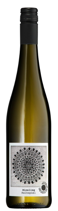 Flaschenbild des Rieslings Kalkspiel vom Weingut Lena und Sebastian