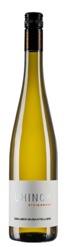 Flaschenbild des Gelben Muskatellers vom Weingut Uhinck
