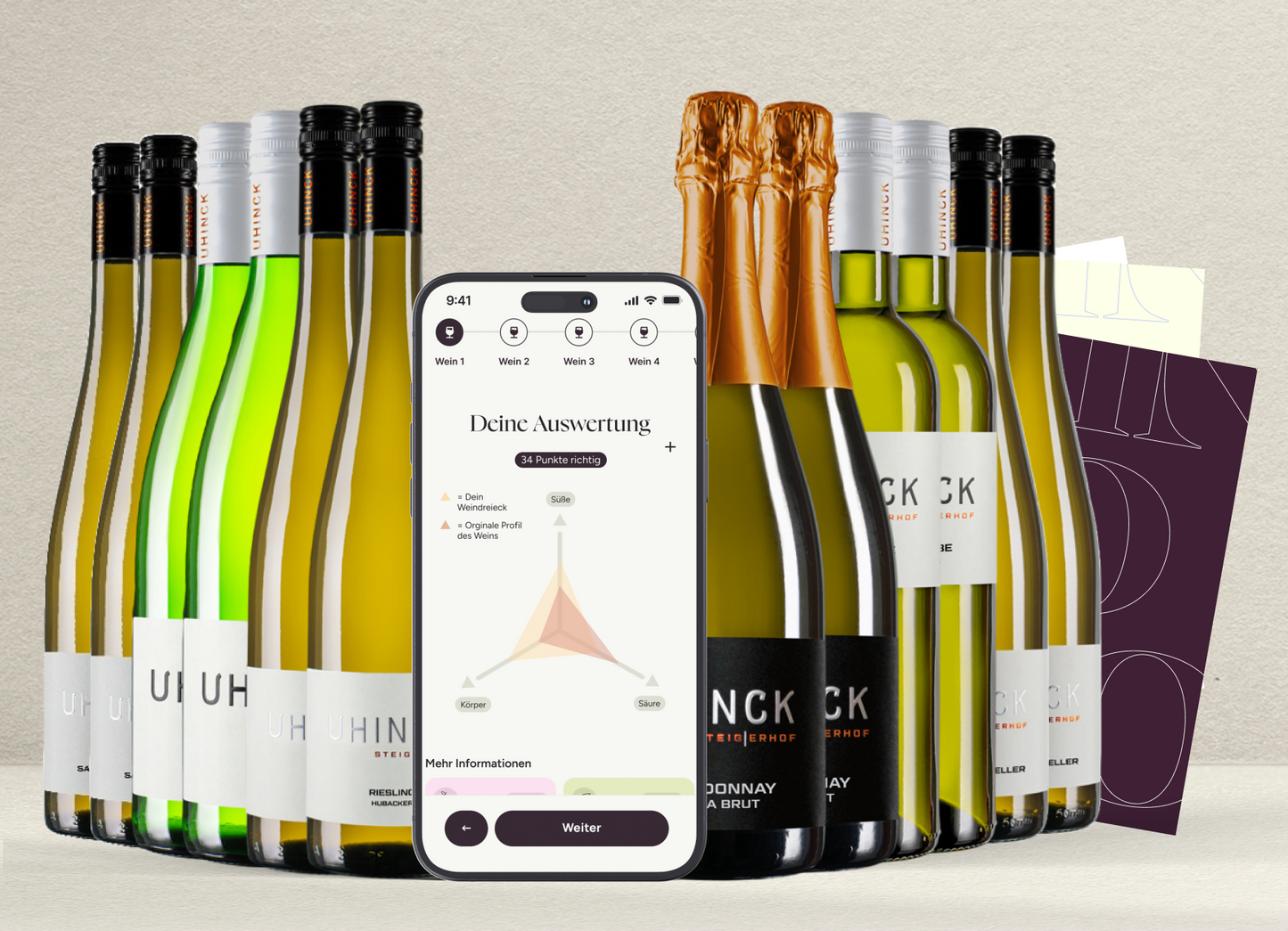 Produktbild Weinprobe Weingut Uhinck