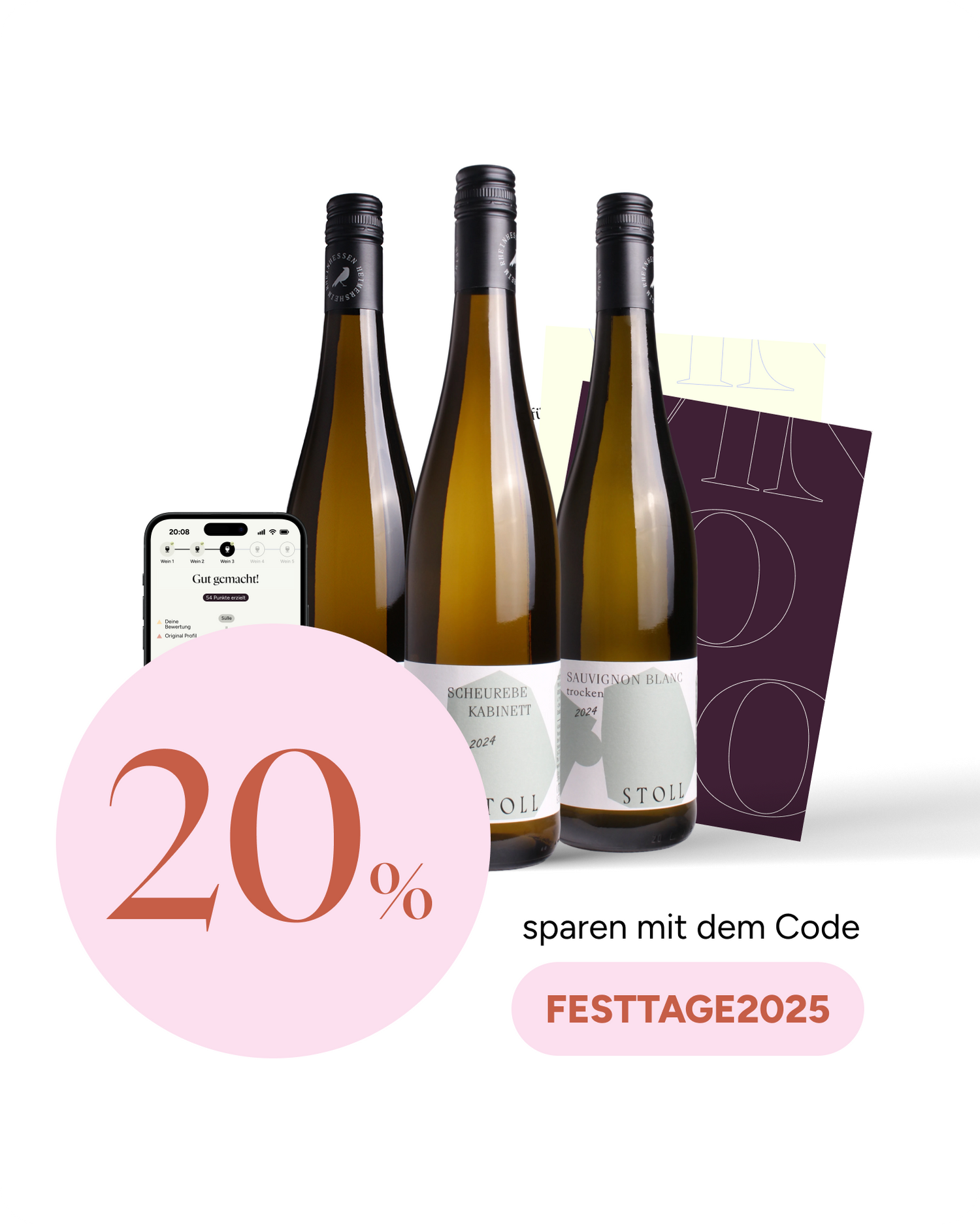20% Rabatt auf die Weinproben vom Weingut Stoll mit dem Code Festtage2025