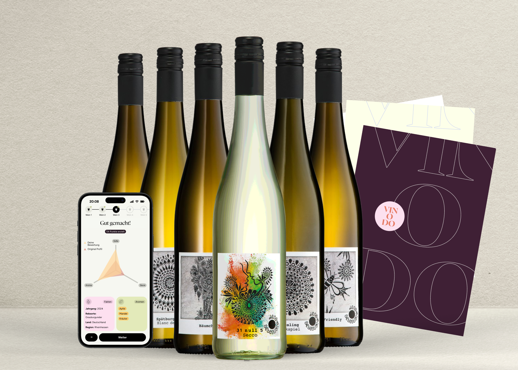 vinodo Tasting zuhause groß - Weingut  Lena und Sebastian